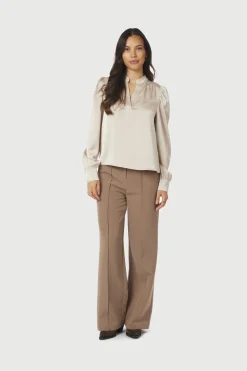 Neo Noir Bluser & Skjorter<Rosslyn Heavy Sateen Blouse 163769