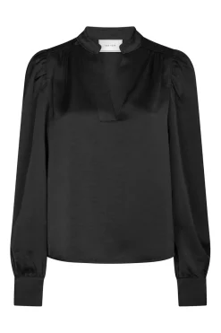 Neo Noir Bluser & Skjorter<Rosslyn Heavy Sateen Blouse 163769