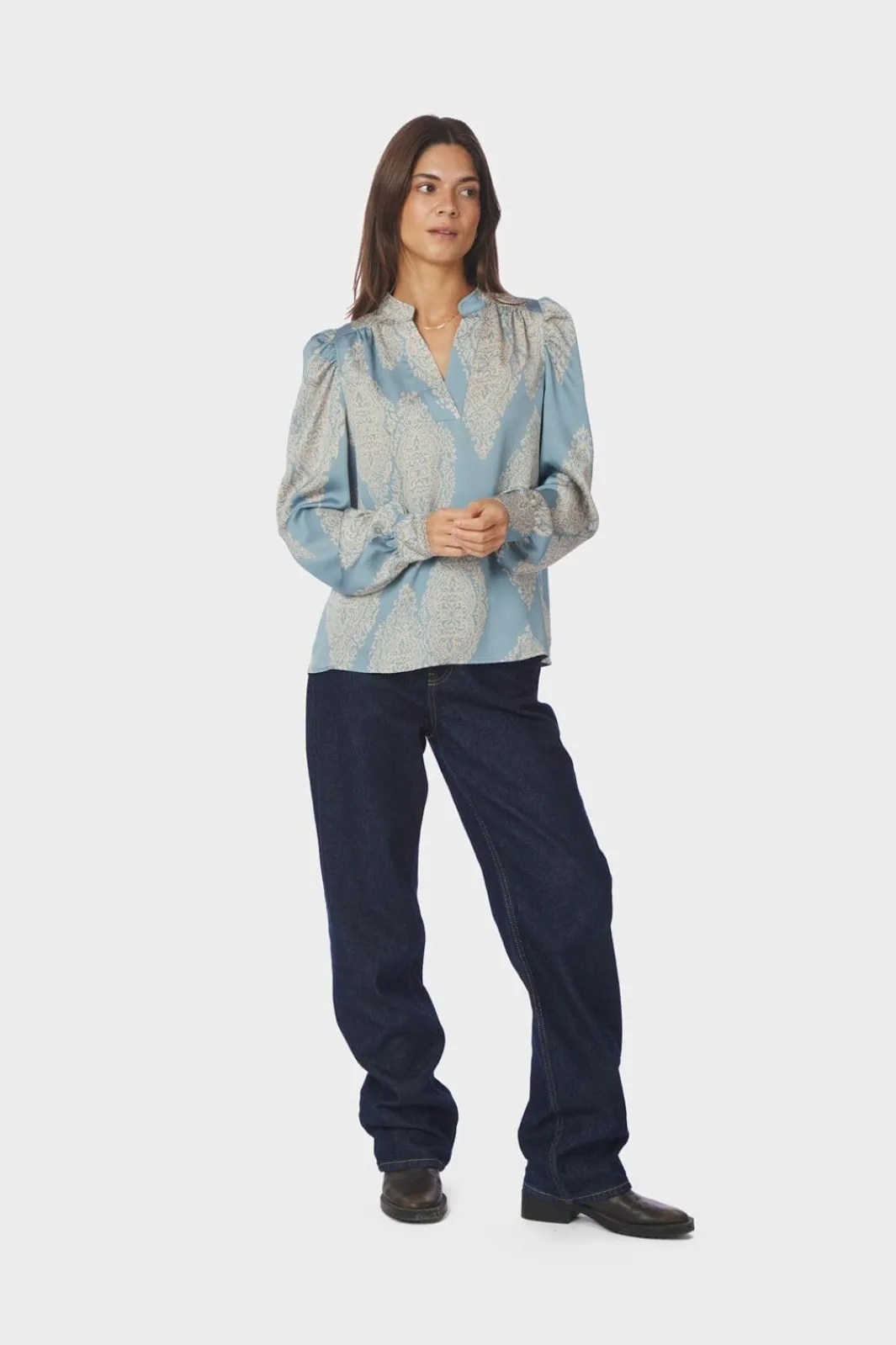 Neo Noir Bluser & Skjorter<Rosslyn Paisley Drop Blouse 163976