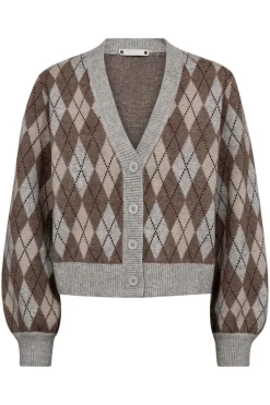 Co´Couture Cardigans<Rowcc Check Cardigan 32212