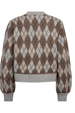 Co´Couture Cardigans<Rowcc Check Cardigan 32212
