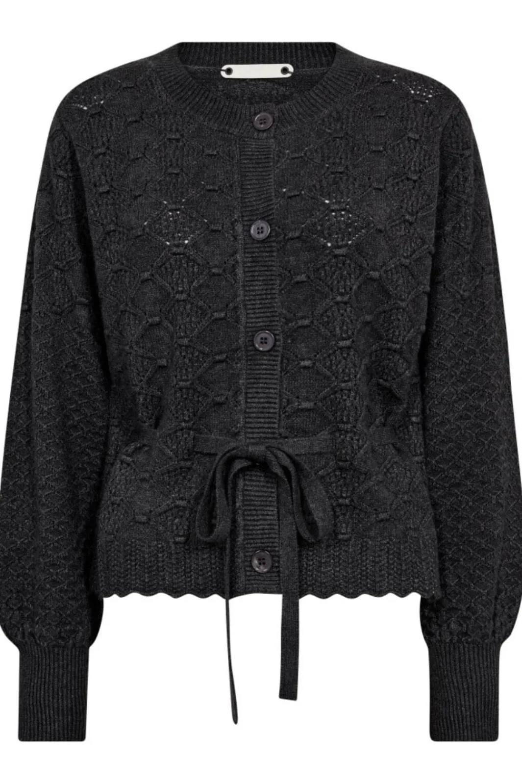 Co´Couture Cardigans|Ammevenligt Tøj<Rowcc Pointelle Tie Cardigan 32241