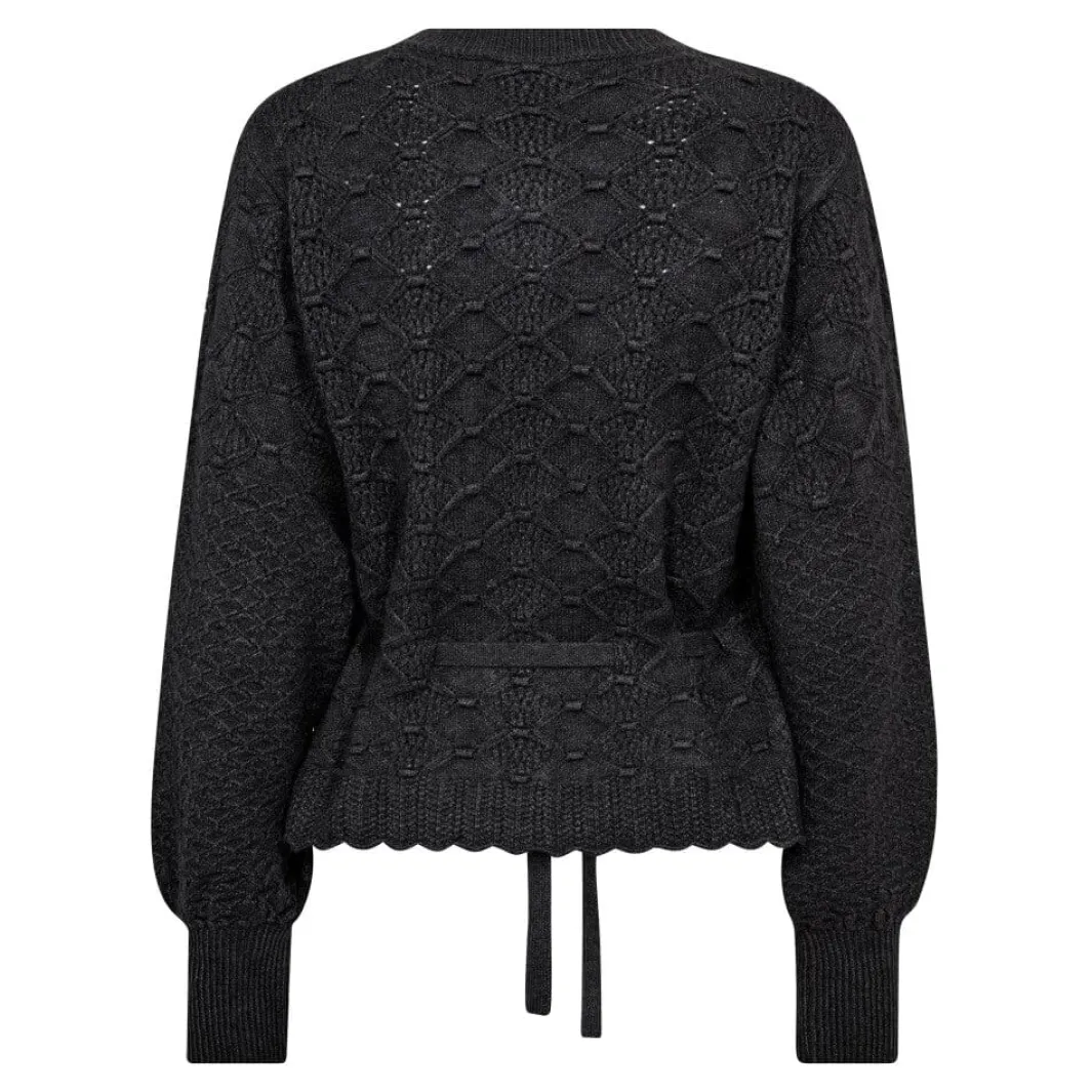 Co´Couture Cardigans|Ammevenligt Tøj<Rowcc Pointelle Tie Cardigan 32241
