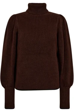 Outlet Rowcc Puff Rib Roll Neck 32209 Strik|Bluser & Skjorter