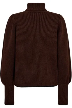 Outlet Rowcc Puff Rib Roll Neck 32209 Strik|Bluser & Skjorter