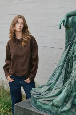 Outlet Rubby Faux Suede Jacket 166554 Overtøj & Jakker