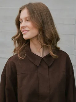 Outlet Rubby Faux Suede Jacket 166554 Overtøj & Jakker