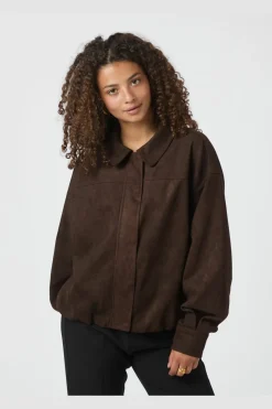 Outlet Rubby Faux Suede Jacket 166554 Overtøj & Jakker