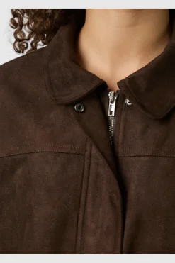 Outlet Rubby Faux Suede Jacket 166554 Overtøj & Jakker