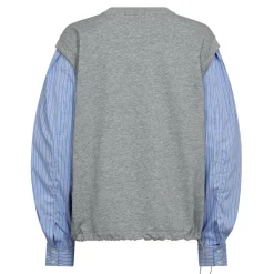 Clearance Sabinacc Mix Shirt Sweat 47010 Bluser & Skjorter