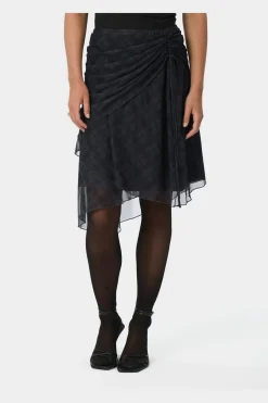 Online Saffron Check Mesh Skirt 167206 Sæt 🛍️|Nederdele