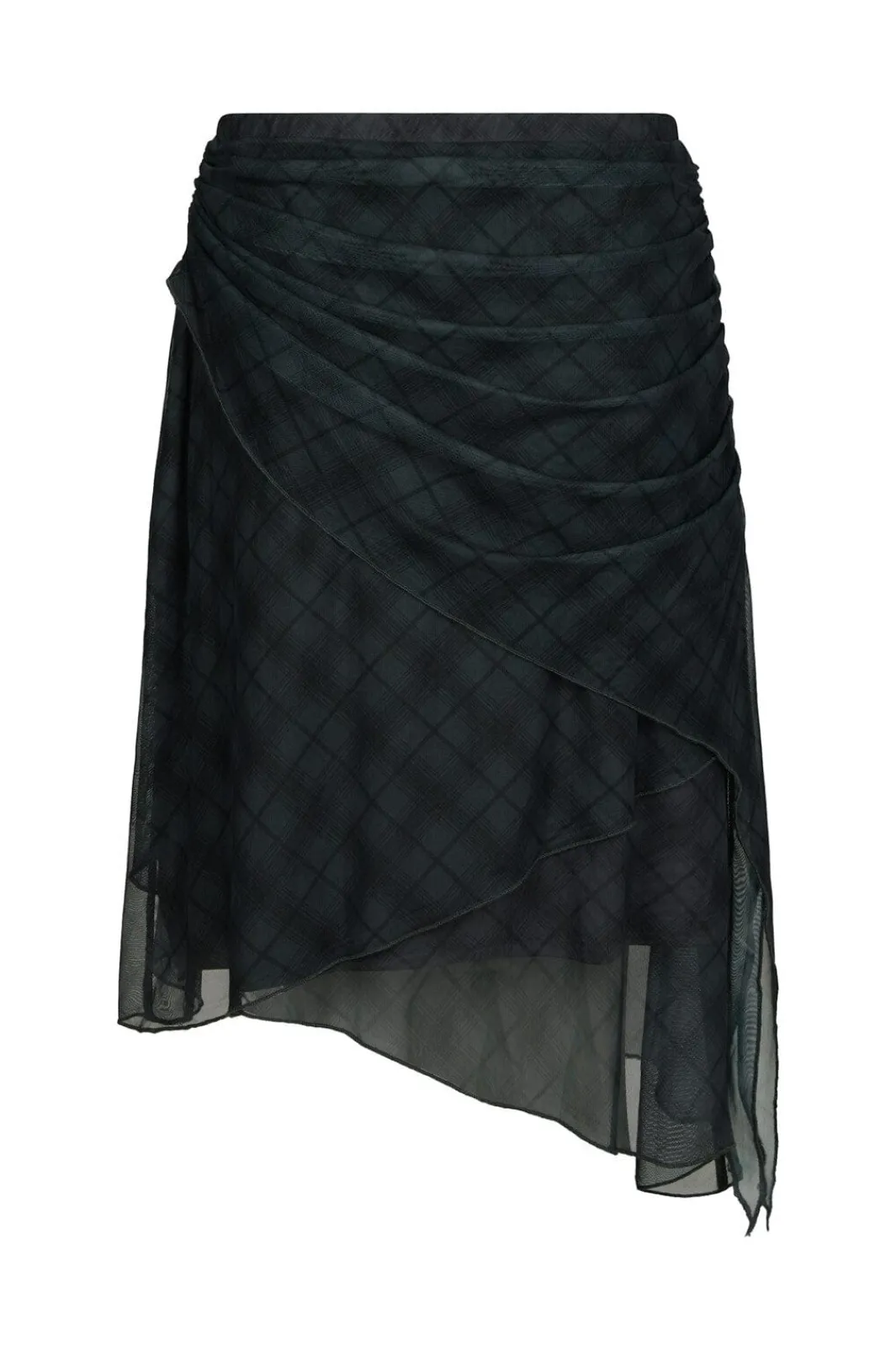 Online Saffron Check Mesh Skirt 167206 Sæt 🛍️|Nederdele