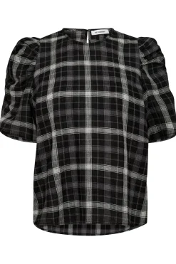 Co´Couture Bluser & Skjorter<Sallycc Check Ss Blouse 35881
