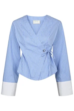 Discount Salvia Stripe Shirt 166135 Bluser & Skjorter