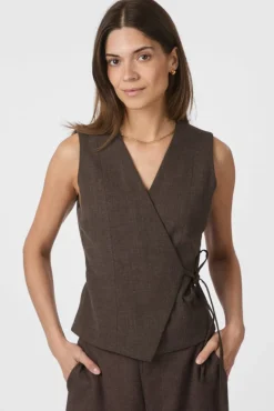Neo Noir Veste<Samara Melange Waistcoat 165293