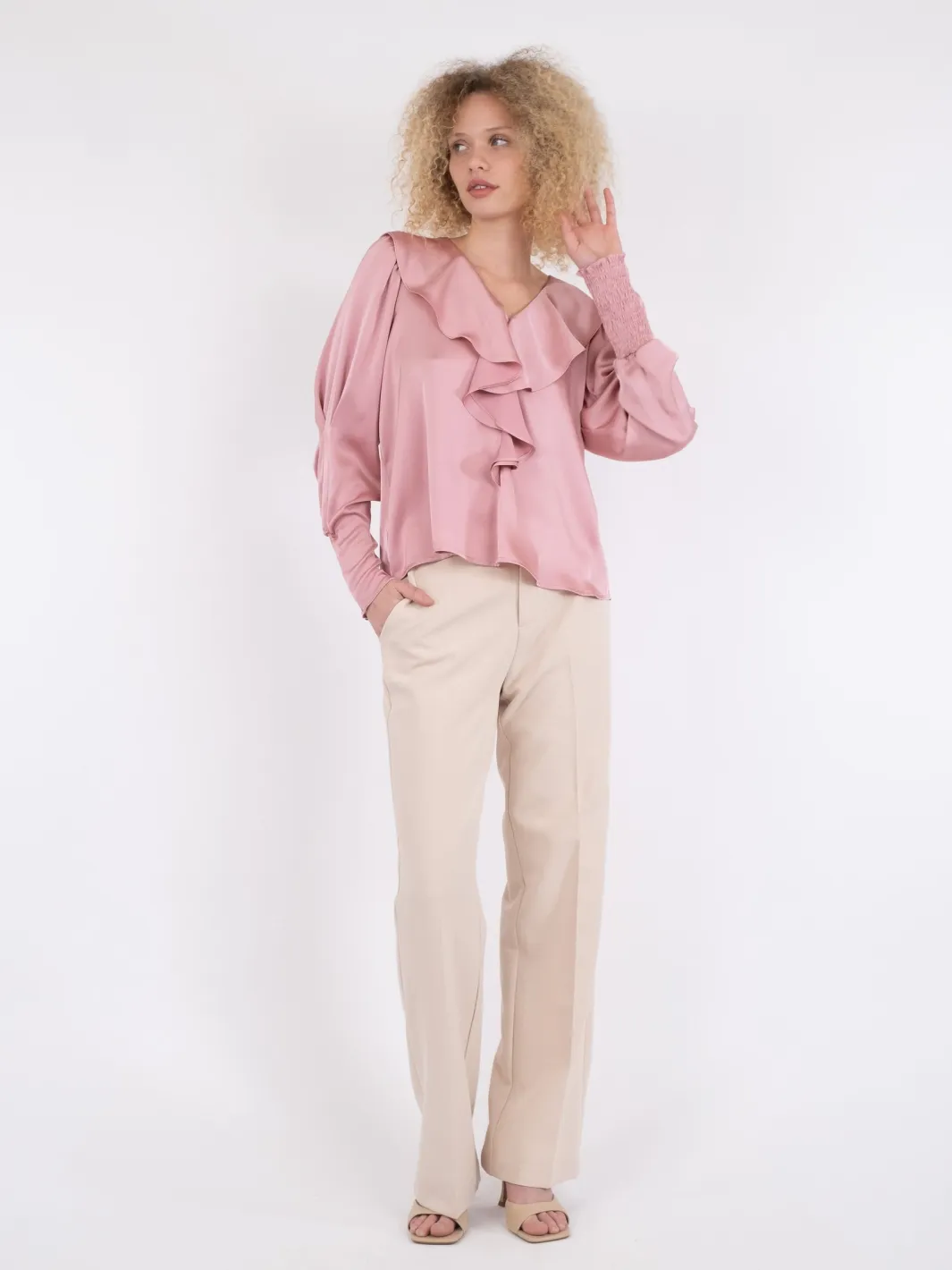 Discount Sandie Sateen Blouse Bluser & Skjorter