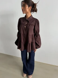 Discount Sanna Gold Buttons 15085 Bluser & Skjorter