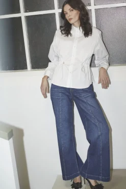 Co´Couture Bluser & Skjorter|Ammevenligt Tøj<Sannacc Tie Waist Shirt 35893