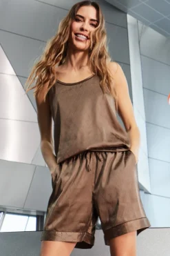 Online Satin Short Set 800-40 Nattøj & Lingeri