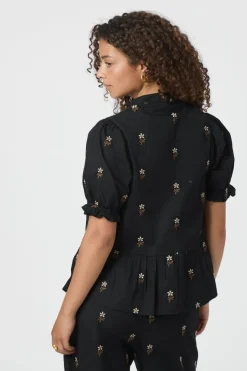 Neo Noir Bluser & Skjorter|Ammevenligt Tøj<Savy Flower Emb Blouse 166791