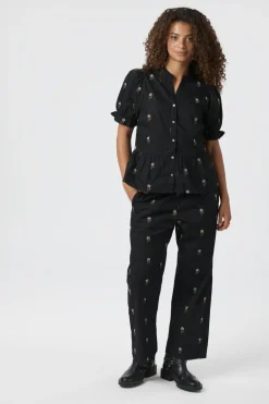 Neo Noir Bluser & Skjorter|Ammevenligt Tøj<Savy Flower Emb Blouse 166791