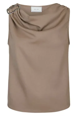 Neo Noir Sæt 🛍️|T-Shirts & Toppe<Scotta Dull Sateen Top 165566