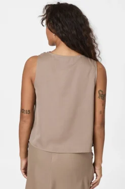 Neo Noir Sæt 🛍️|T-Shirts & Toppe<Scotta Dull Sateen Top 165566