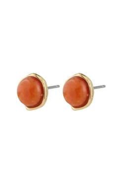 Pilgrim Øreringe<Sense Earrings Gold-plated/aventurine 132542913
