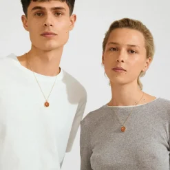 Pilgrim Halskæder<Sense Necklace Gold-plated/aventurine 132542901
