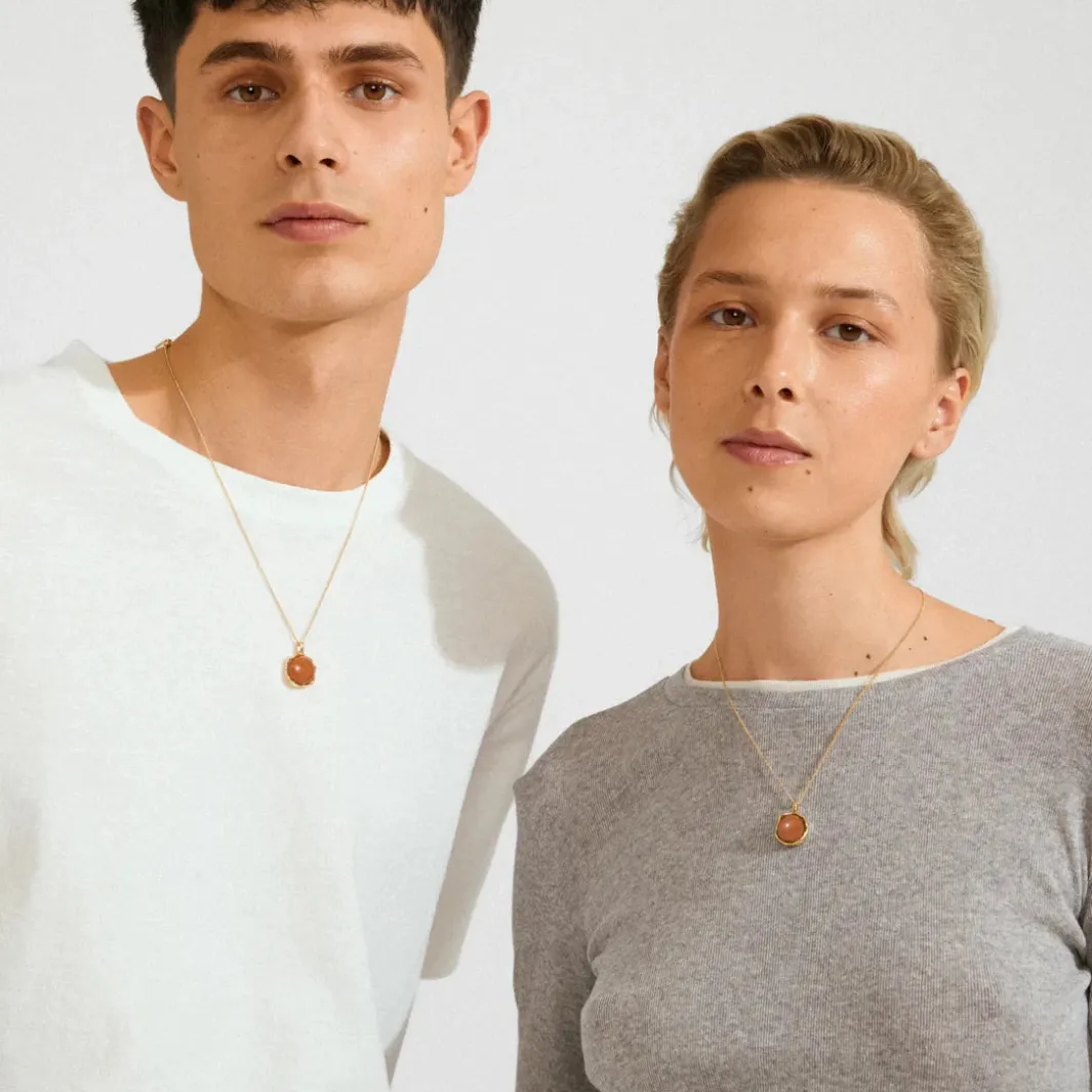 Pilgrim Halskæder<Sense Necklace Gold-plated/aventurine 132542901