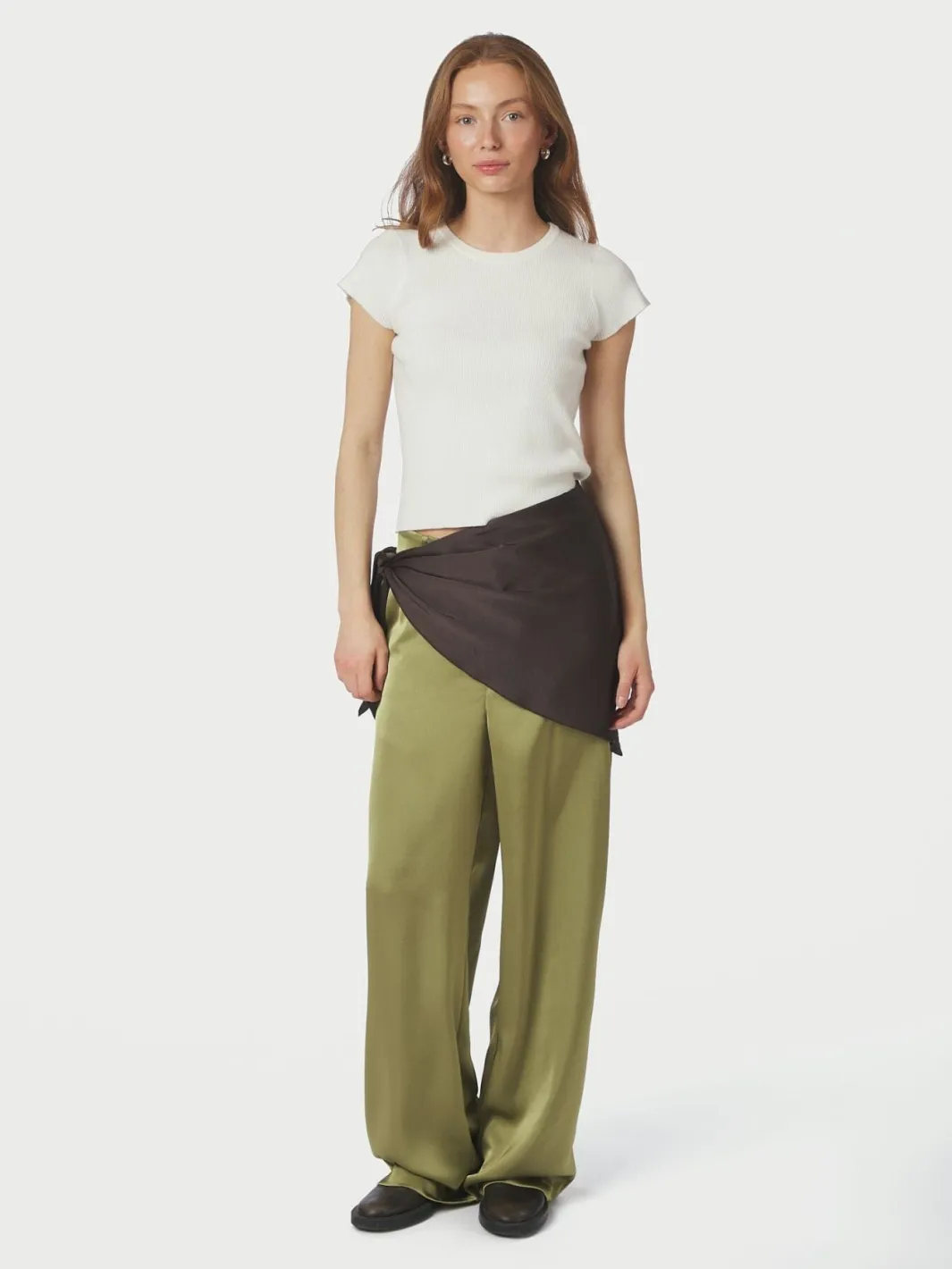 Online Serina Heavy Sateen Big Scarf 168193 Tørklæder