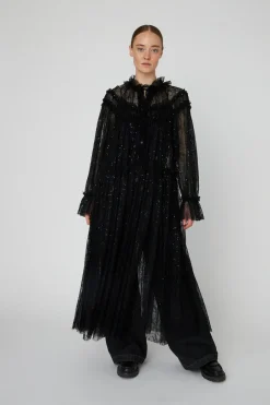 Stella Nova Kjoler<Sheer Lace Maxi Cape Dressls54-4306