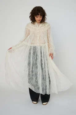 Discount Sheer Lace Maxi Cape Dressls54-4306 Kjoler