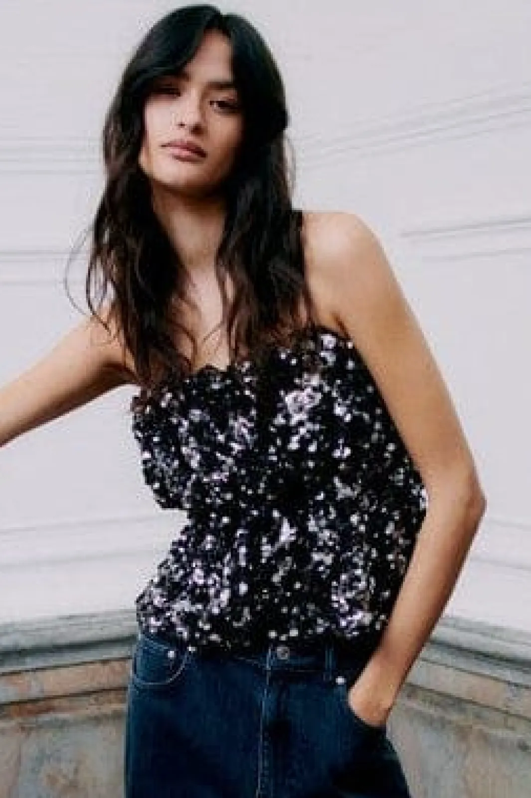 New Shiny Strap Top 60229 T-Shirts & Toppe