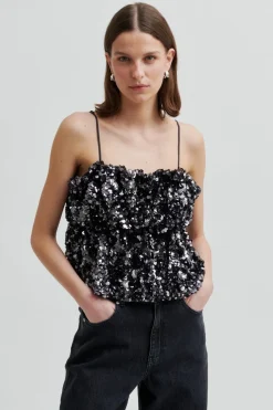 New Shiny Strap Top 60229 T-Shirts & Toppe
