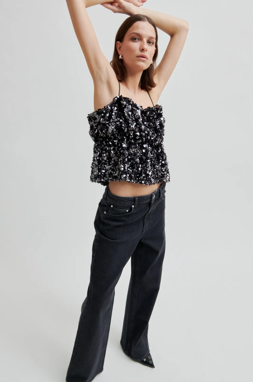 New Shiny Strap Top 60229 T-Shirts & Toppe