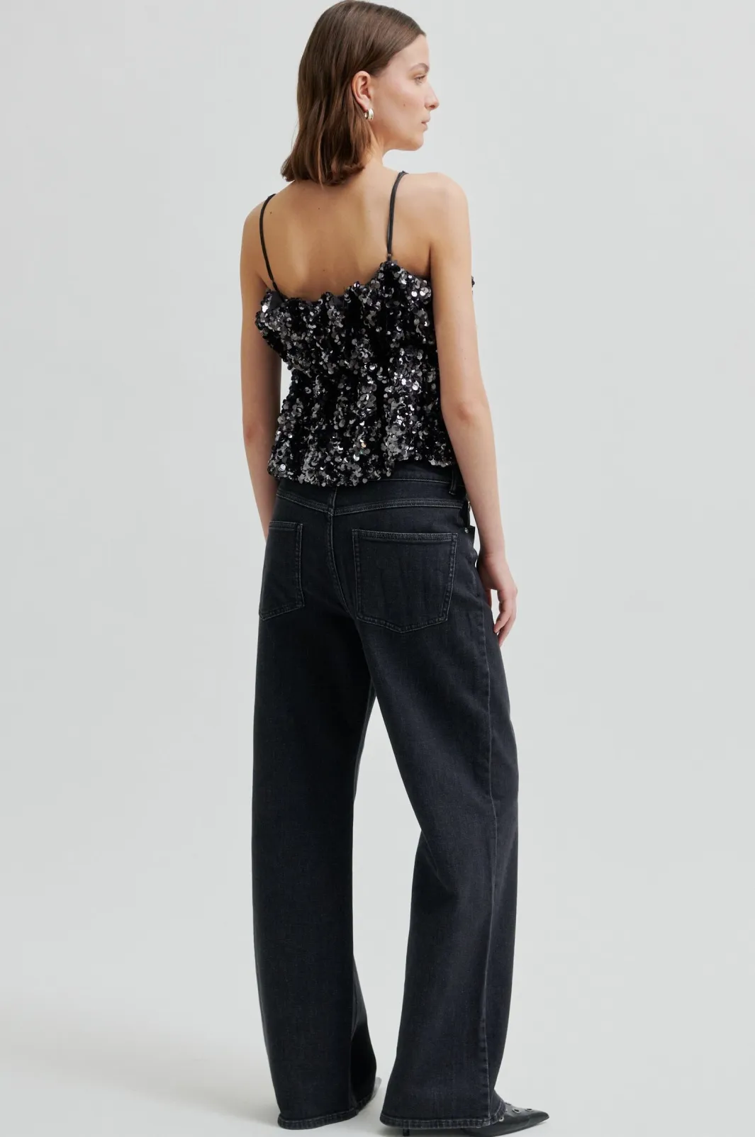 New Shiny Strap Top 60229 T-Shirts & Toppe
