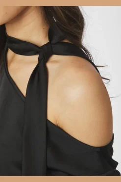 Neo Noir Bluser & Skjorter<Shirli Heavy Sateen Blouse 166967