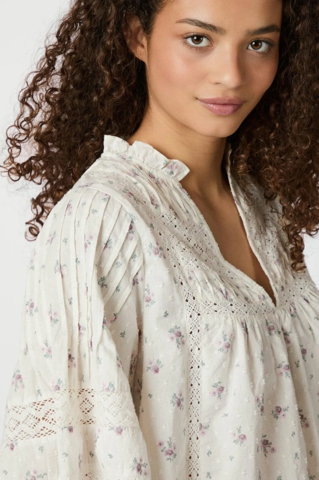 Neo Noir Bluser & Skjorter<Siama Dobby Flower Blouse 165279