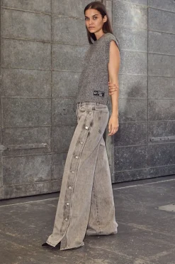 Best Side Panel Button Jeans HL10328 Bukser, Jeans & Leggings