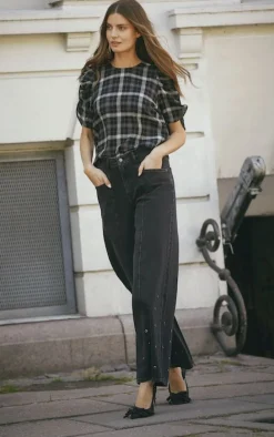 Co´Couture Bukser, Jeans & Leggings<Sifcc Eyelet Wide Jeans 31586