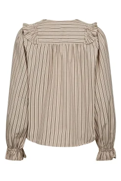 Co´Couture Bluser & Skjorter<Siggaccstripesmockfrillblouse 35634