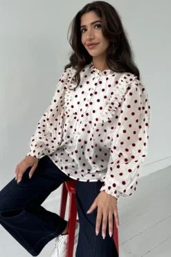 Clearance Silke Dot 14959 Bluser & Skjorter