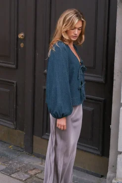 Neo Noir Bluser & Skjorter|Ammevenligt Tøj<Silvi Overdyed Dot Blouse