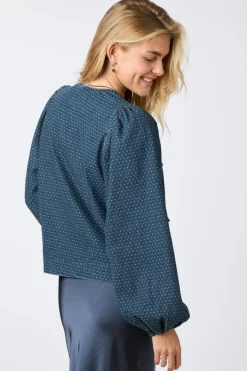 Neo Noir Bluser & Skjorter|Ammevenligt Tøj<Silvi Overdyed Dot Blouse