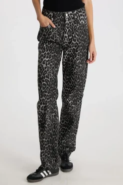 Discount Simona Leopard Pants Bukser, Jeans & Leggings