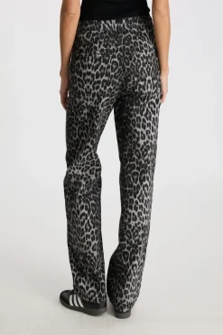 Discount Simona Leopard Pants Bukser, Jeans & Leggings