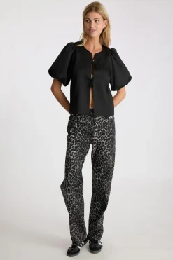 Discount Simona Leopard Pants Bukser, Jeans & Leggings