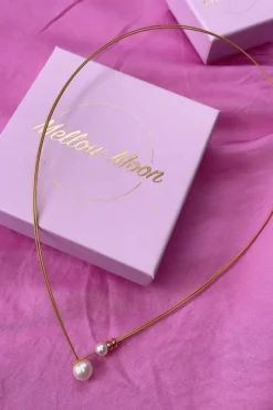 Mellow Moon Halskæder<Single Pearl Necklace