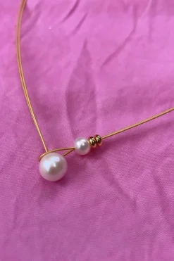 Mellow Moon Halskæder<Single Pearl Necklace